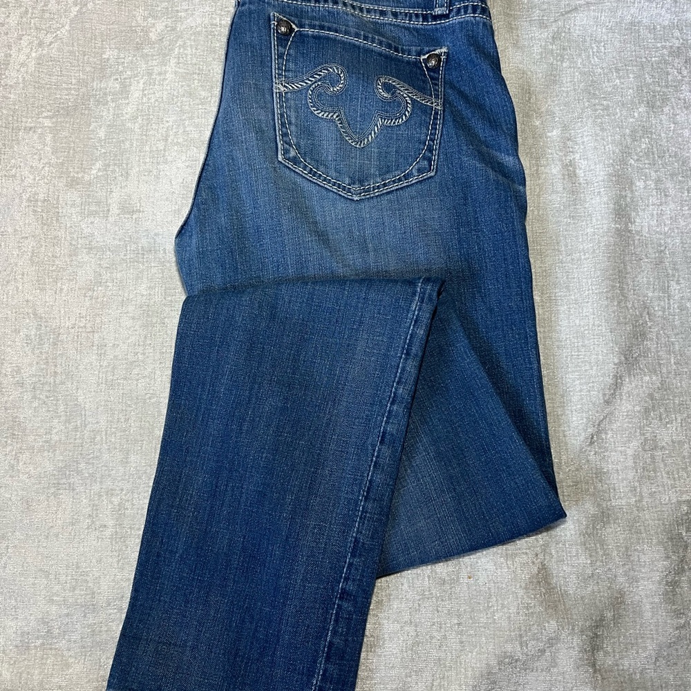 Express Dark Blue Boot Cut Jeans